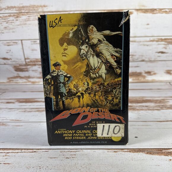 Lion Of The Desert VHS Action Anthony Quinn U.S.A. Home Video Big Box - Picture 1 of 3